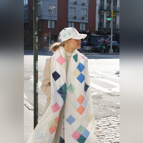 Colorful Patchwork Scarf - Picture 2 of 7